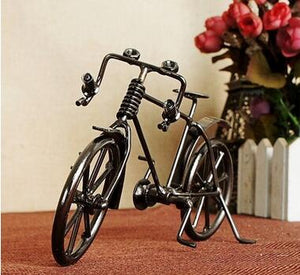 New Retro Bike Model Metal Ornaments Figurine