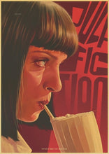 Load image into Gallery viewer, Quentin Tarantino Direct Uma Thurman Movie Pulp Fiction Vintage Paper Poster