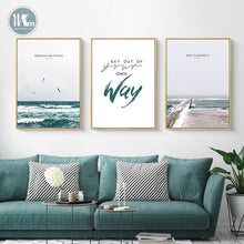 Load image into Gallery viewer, Blue sea  Landscape Canvas Wall Art